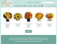 Tablet Screenshot of nicholasvillefloristky.com